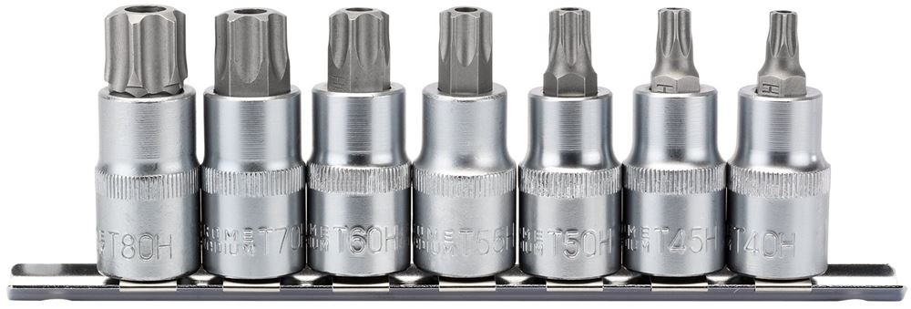 Draper TX-STAR SEC 7PC 1/2 SOCK BIT 16334 Draper TX-STARÂ® Security Socket Bit Set, 1/2" Sq. Dr., 55mm (7 Piece)