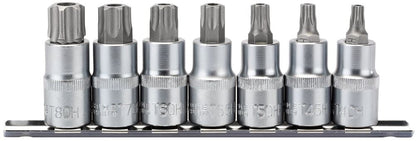 Draper TX-STAR SEC 7PC 1/2 SOCK BIT 16334 Draper TX-STARÂ® Security Socket Bit Set, 1/2" Sq. Dr., 55mm (7 Piece)