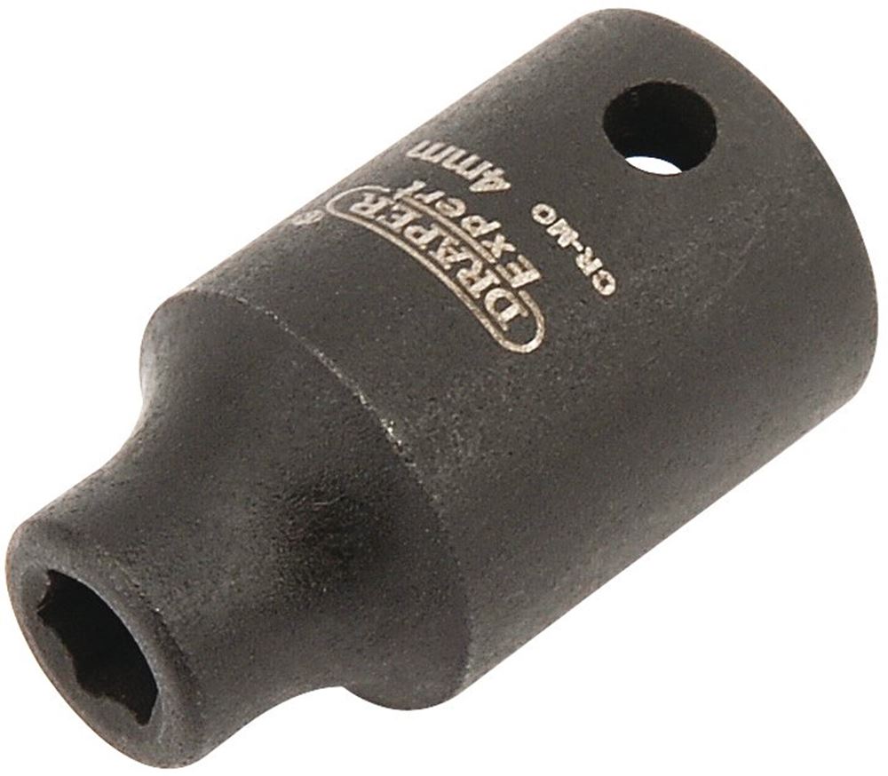 Draper 4MM IMPACT SOCKET 1/4DR 05000 1/4" Sq. Dr. Draper Expert HI-TORQÂ® Metric Impact Sockets