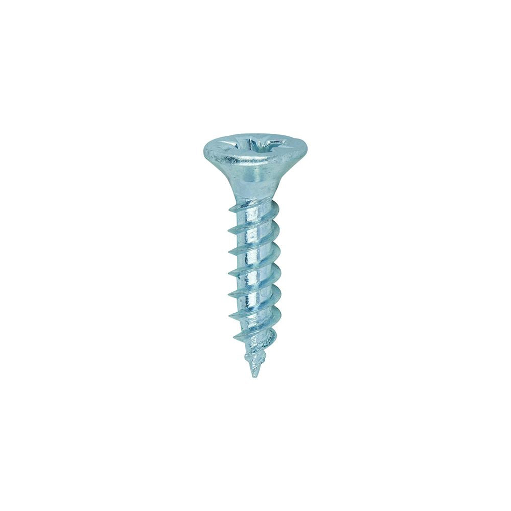 TIMCO Twin Woodscrew PZ2 CSK Zinc 6 x 5/8 Silver Pack 200