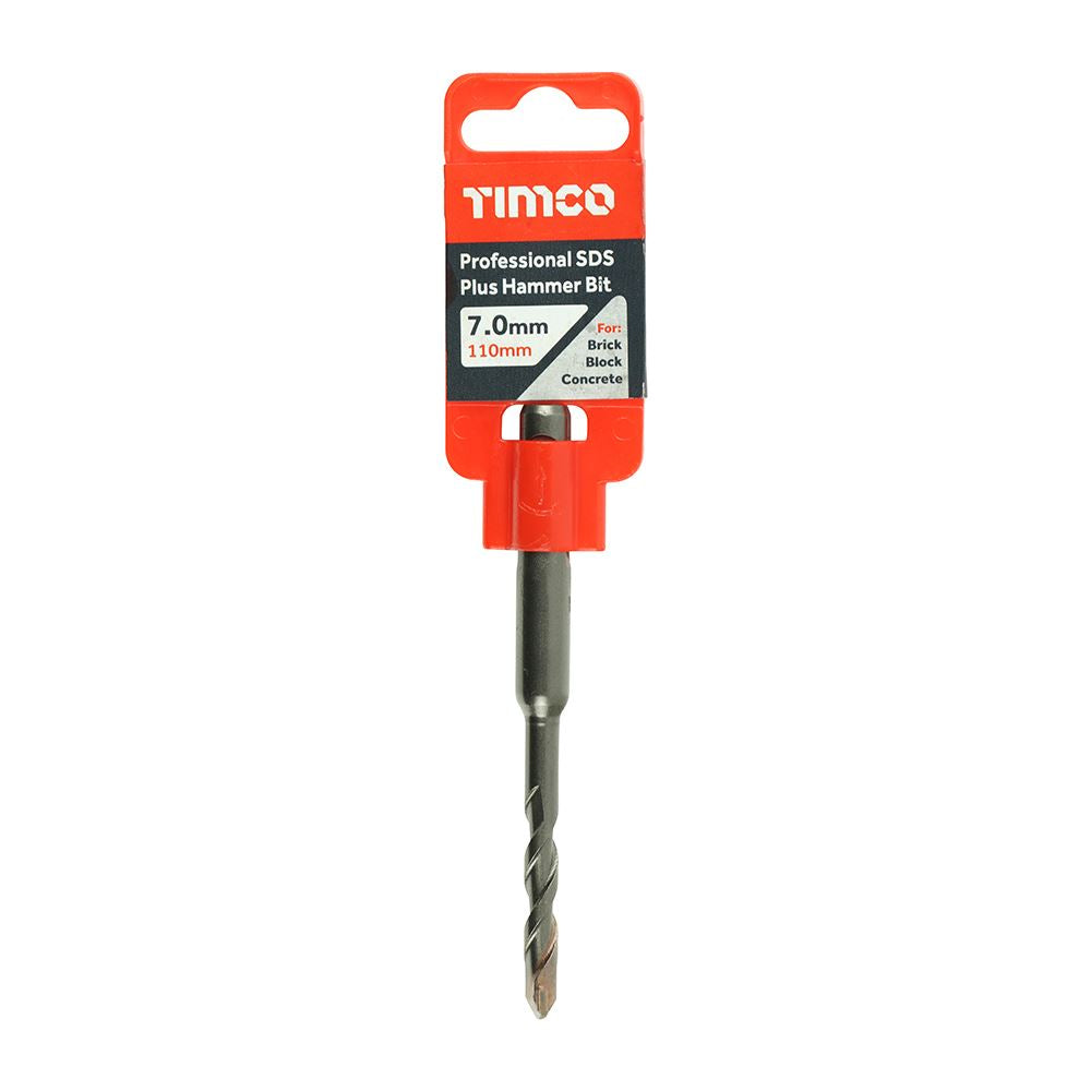 TIMCO Pro SDS Plus Hammer Bits (PGM) 7.0 x 110 Pack 1