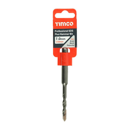 TIMCO Pro SDS Plus Hammer Bits (PGM) 7.0 x 110 Pack 1