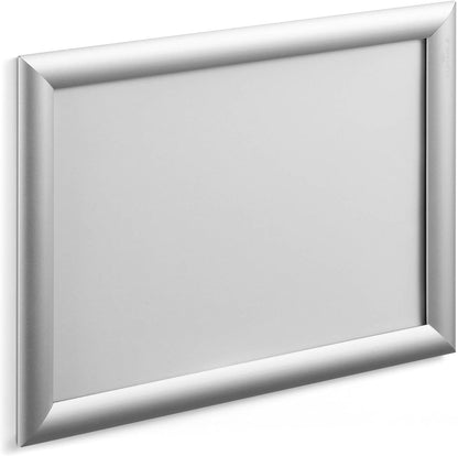 Durable Outdoor Snap Frame A4 Silver Aluminium Weatherproof Poster Holder | Durable Snap Frame for Office, Warehouse and Workplace Use