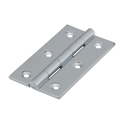 TIMCO Solid Drawn Hinge P/Chrome 75 x 40 Pack 2