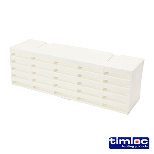 TIMCO Plastic Airbrick White 215 x 69 x 60 White Pack 20