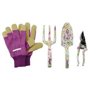Draper ALU FLORAL 4PC GARDEN TOOL SET 08993 Garden Tool Set with Floral Pattern (4 Piece)