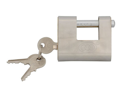 Faithfull FAIPLB60SHUT Brass Shutter Padlock 60mm |