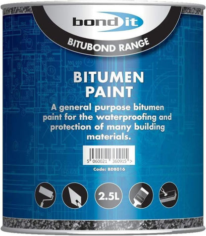 Bond It Bitumen Paint Protective Waterproof Coating Roof Fence Metal