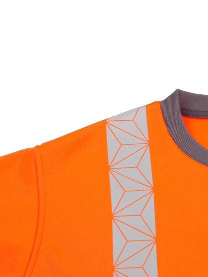 Pulsar RCT Hi Vis Sweatshirt Yellow Orange EN ISO 20471 Class 3 Workwear GRS Certified