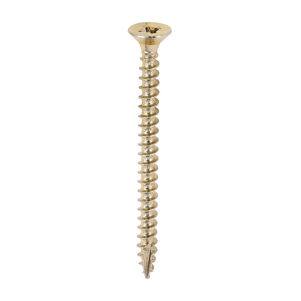 TIMCO Classic Screw PZ2 CSK ZYP 4.0 x 50 Gold Pack 200