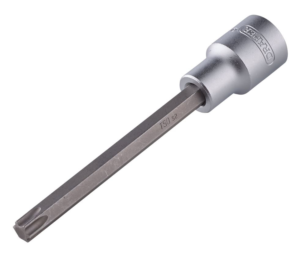 Draper TX T50 125MM 1/2DR. 08968 TX-STARÂ® Socket Bit, 1/2" Sq. Dr., T50 x 125mm