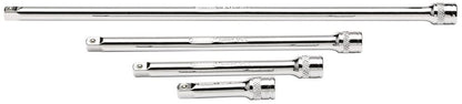 Draper 4PC 1/4 EXT BAR SET-PCKD 16765 Extension Bar Set, 1/4" Sq. Dr., Polished Chrome (4 Piece)