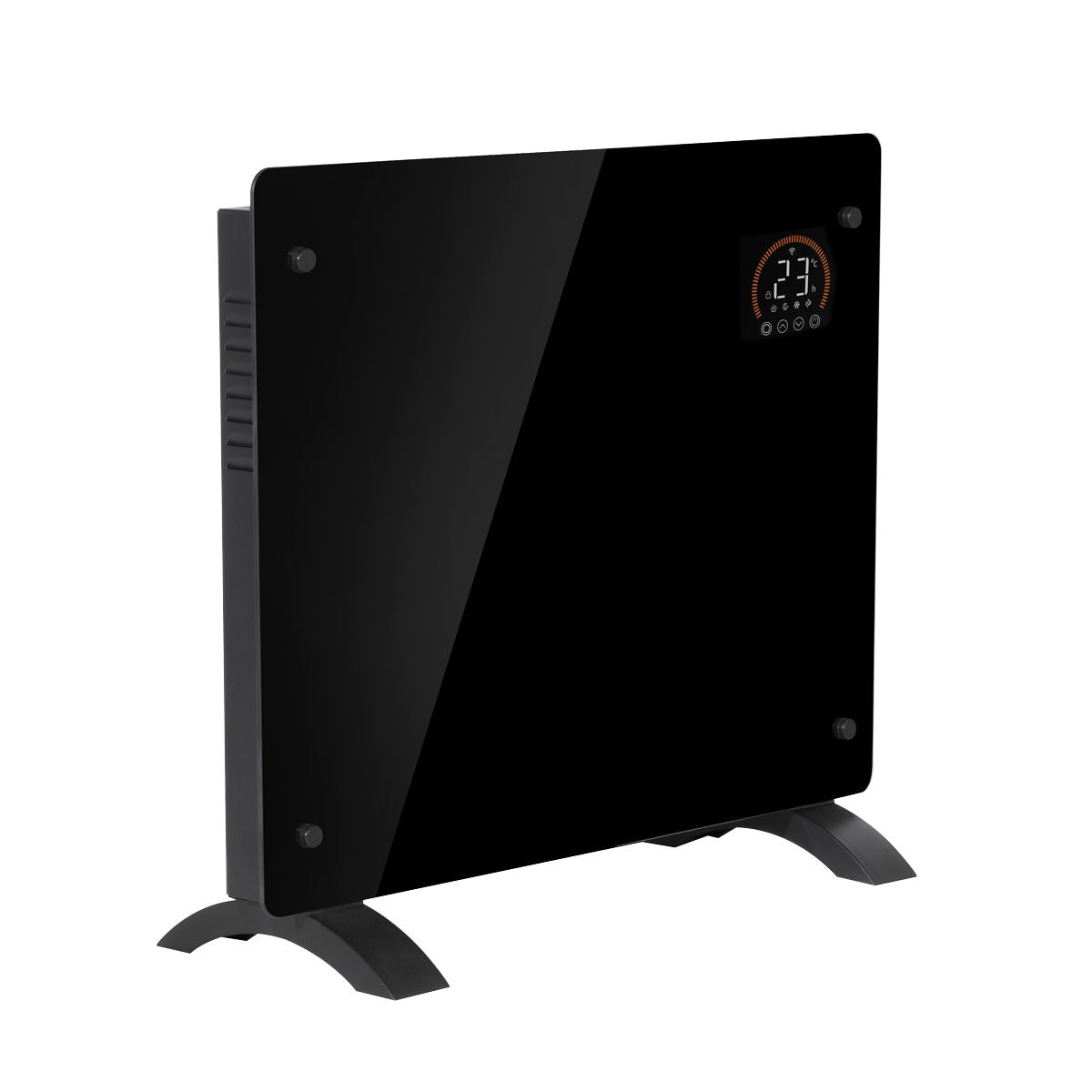 Baridi DH135 Electric Glass Panel Heater, 1000W, Wi-Fi Enabled, Black - DH135 | 230V 50Hz, Thermostat | Add the heater to either the TUYA or Smartlife