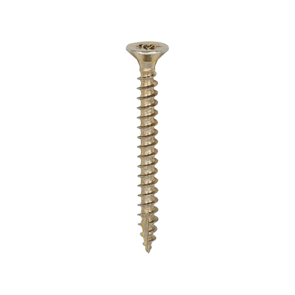 TIMCO Classic Screw PZ2 CSK ZYP 3.5 x 35 Gold Pack 200