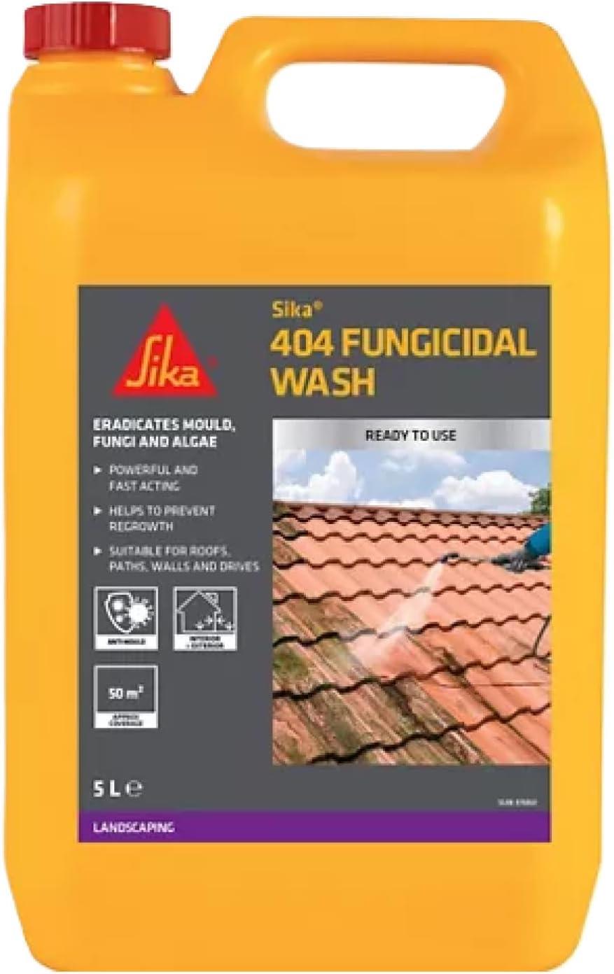 Sika Everbuild 404 5L Fungicidal Wash Algae Mould Lichen Remover Patio