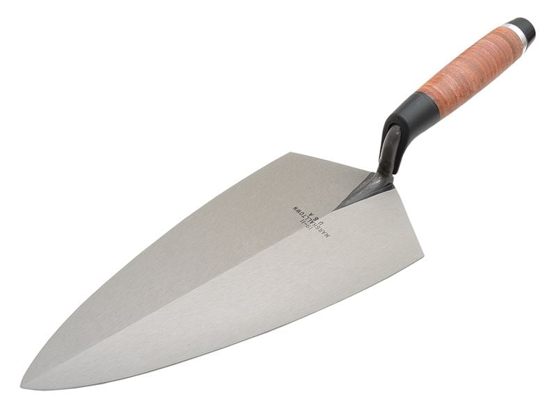 Marshalltown M1910L 19L Philadelphia Pattern Brick Trowel Leather Handle 10in