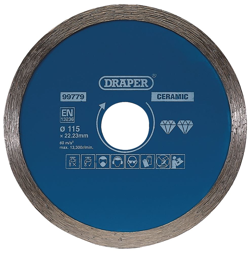 DRAPER 99779 - Continuous Diamond Blade, 115mm