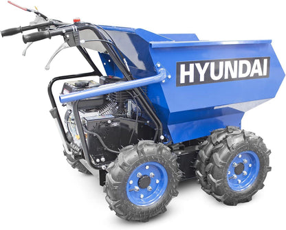 Hyundai 196cc 4-Wheel Drive 500kg Payload Mini Dumper / Power Barrow | HYMD500