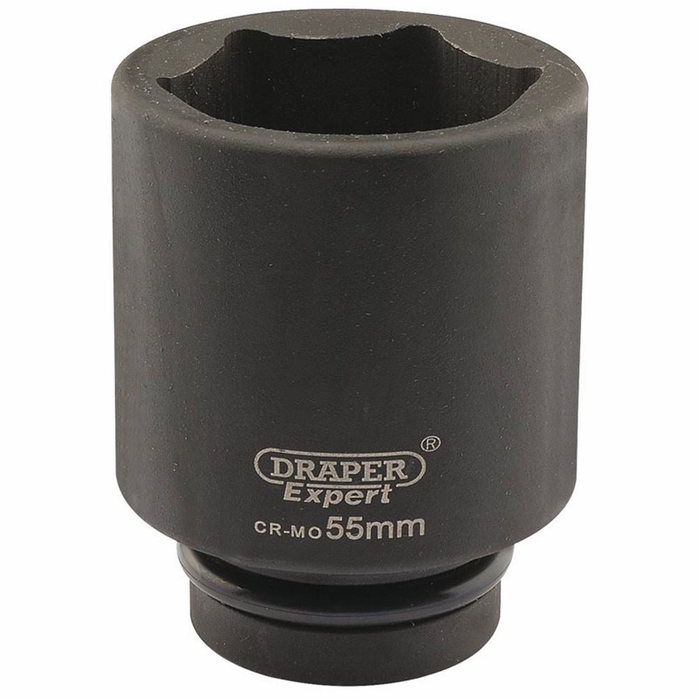 Draper 55MM IMP.DEEP SCKET 1DR 05156 HI-TORQÂ® Metric Deep Impact Sockets, 1" Sq. Dr.