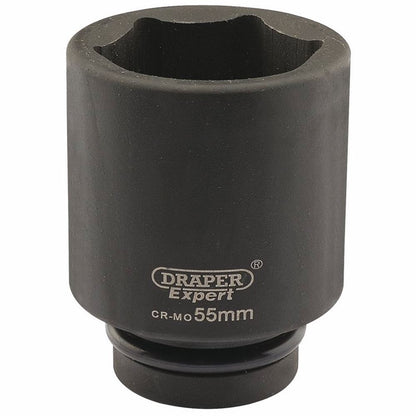 Draper 55MM IMP.DEEP SCKET 1DR 05156 HI-TORQÂ® Metric Deep Impact Sockets, 1" Sq. Dr.