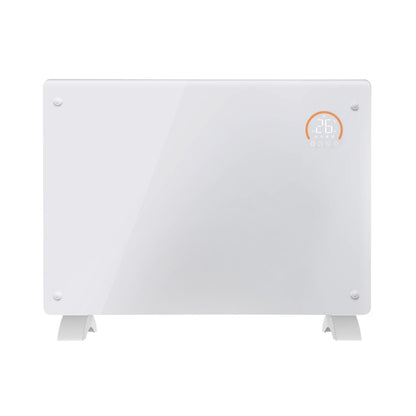 Baridi DH138 Electric Glass Panel Heater, 1500W, Thermostat Controlled 24Hr 7 Day Timer, Wi-Fi Enabled, Remote Control, White | 230V 50Hz