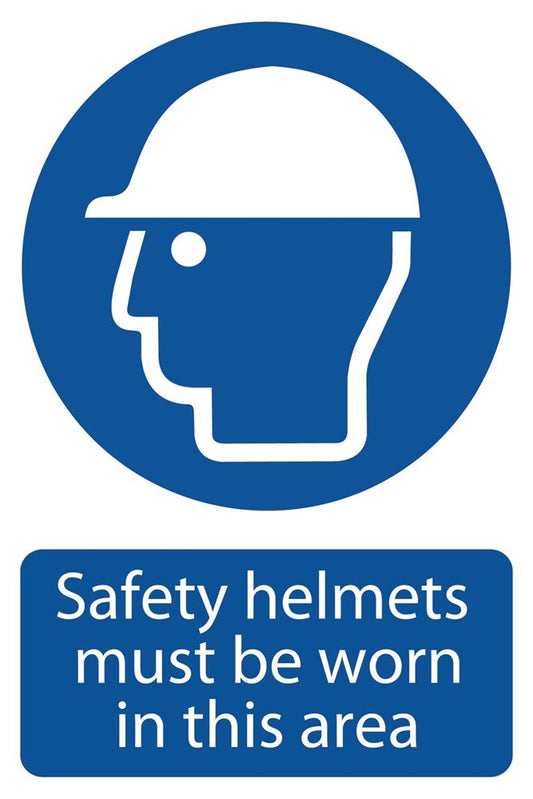 Draper MUST WEAR SAFETY HELMETS SIGN 72869 Mandatory Signs