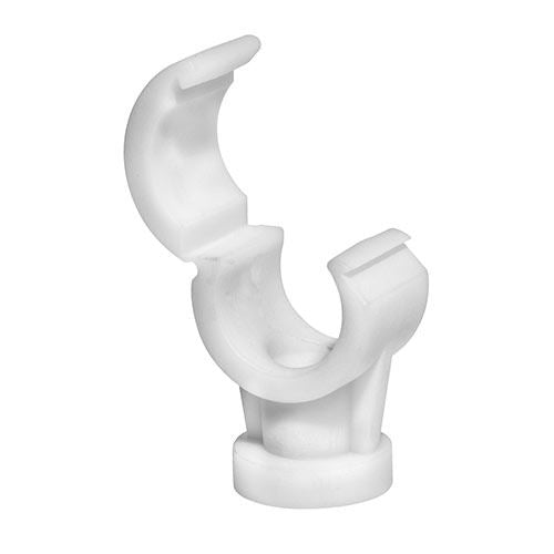 TIMCO Quick Lock Pipe Clip - Single 22mm White Pack 50