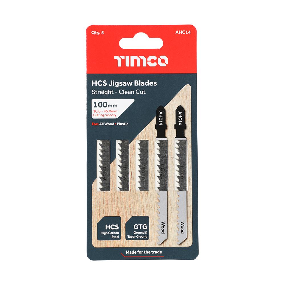 TIMCO Jigsaw Blade for Wood T101D Pack 5