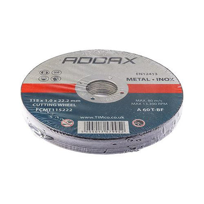 TIMCO Metal Slitting Discs 115 x 22.2 x 1.0 Pack 10