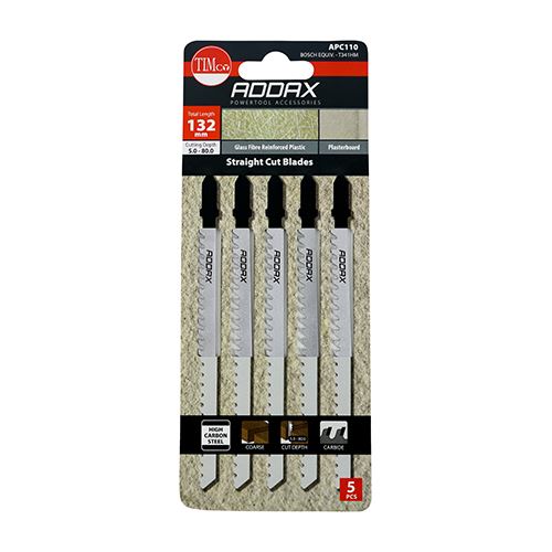 TIMCO Jigsaw Blade for Plasterboard T341HM Pack 5