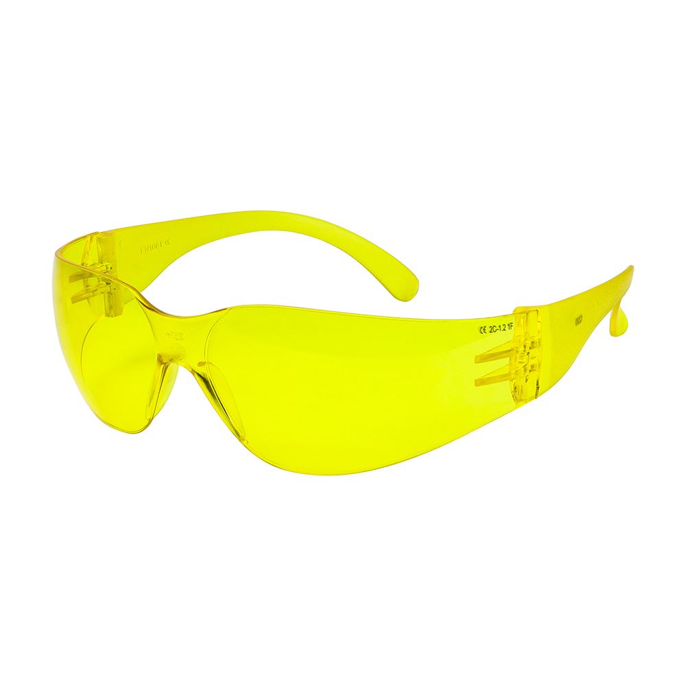 TIMCO Standard Safety Glasses Amber One Size Pack 1