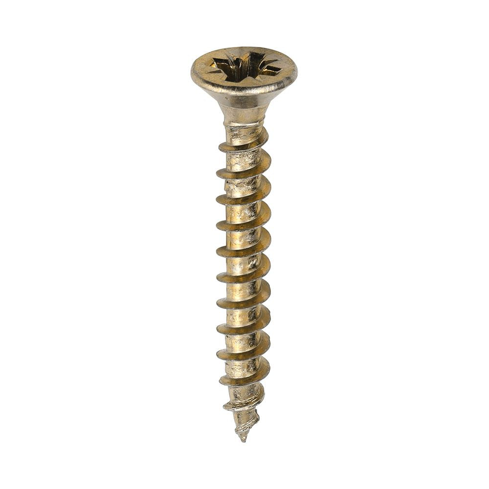 TIMCO Solo Woodscrew CSK - ZYP (IND) 4.0 x 30 Gold Pack 1000
