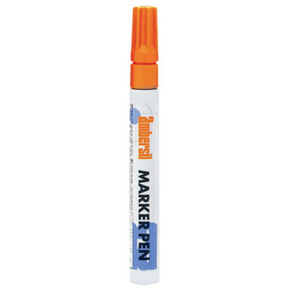 Ambersil Orange Acrylic Paint Marker Pen 3mm Fibre Nib 20383