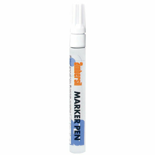 Ambersil White Acrylic Paint Marker Pen 3mm Fibre Nib 20394