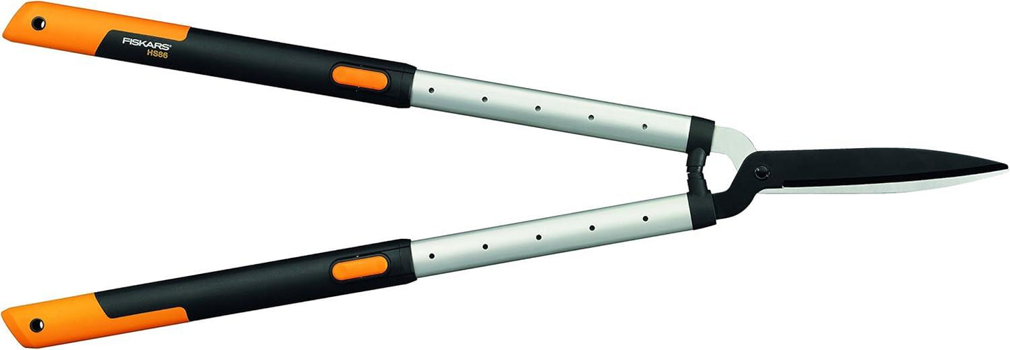 Fiskars 1013565 HS86 SmartFit Telescopic Hedge Shears Extendable Garden Trimming Shears for Hedges Shrubs Bushes and General Garden Maintenance