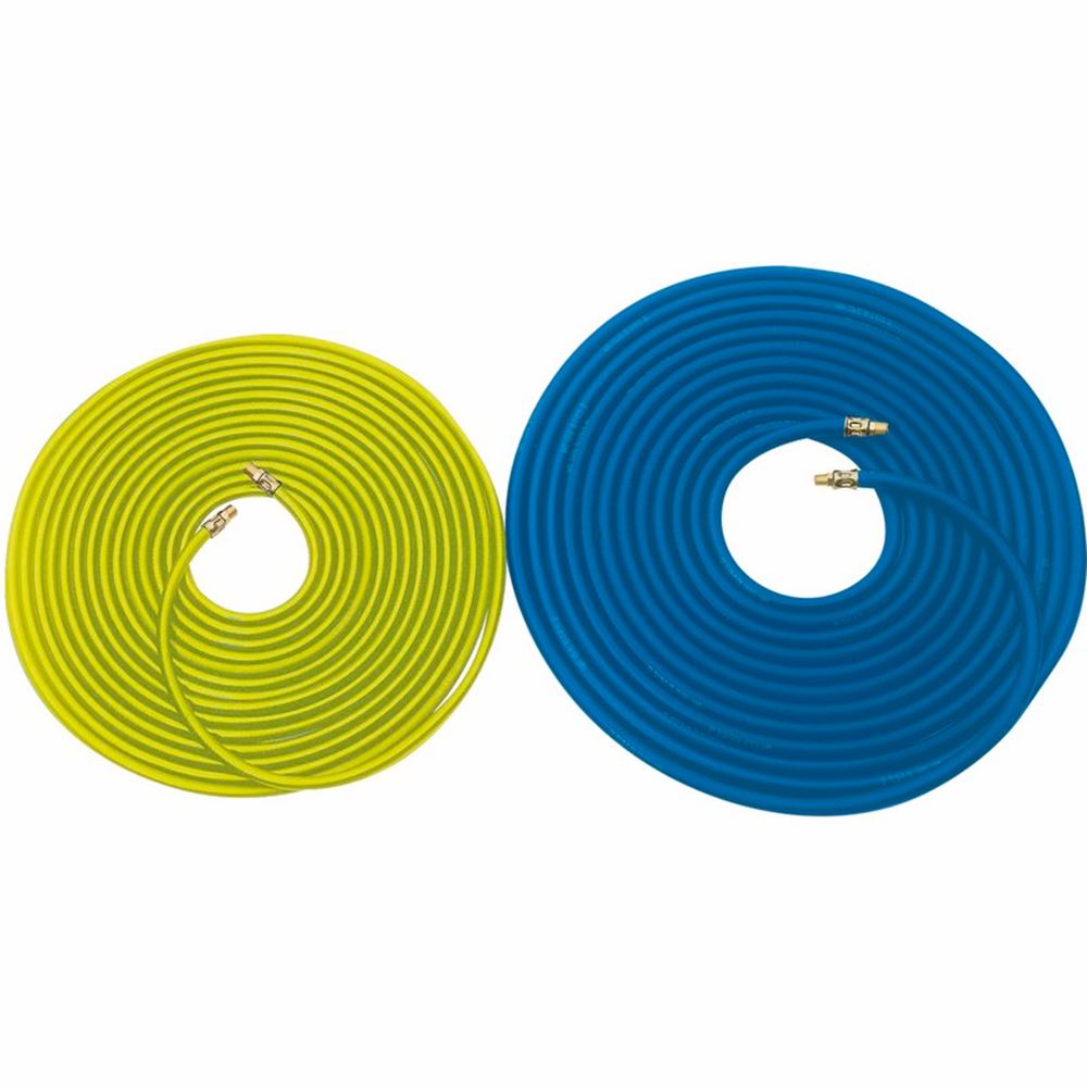 23189 Draper High-Vis Air Line Hose, 15.2m, 6mm Bore, 1/4 BSP 4318HV Air Hoses Professional Trade DIY Workshop Garage Use