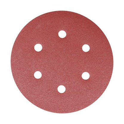 TIMCO Orbital Sanding Discs P80 150mm Red Pack 5