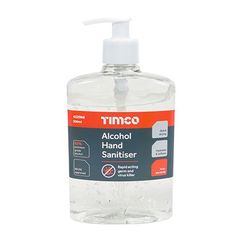 TIMCO Alcohol Hand Sanitiser 500ml Pack 1