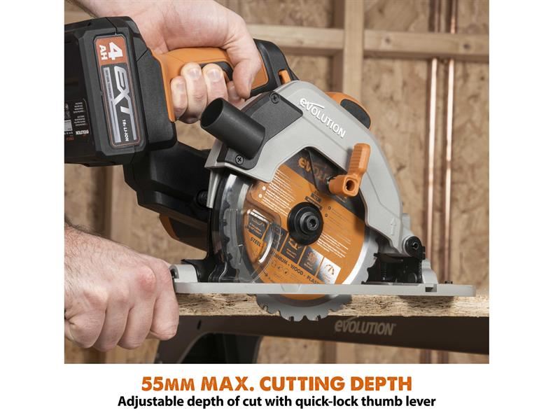 EVL R165CCS-Li EXT Circular Saw 18V Bare Unit