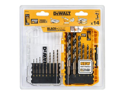 DeWalt DT70727-QZ DT70727 Black & Gold HSS Drill Set, 14 Piece
