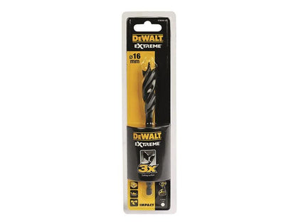 DeWalt Power Tools Extreme Tri-Flute Spade Bit 16 x 152mm