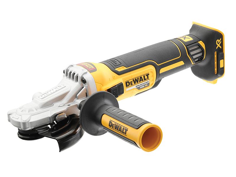 DeWalt DCG405FN-XJ DCG405FN XR Brushless Flat Head Grinder 125mm 18V Bare Unit