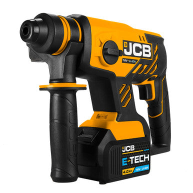 JCB 18V BRUSHLESS SDS PLUS ROTARY HAMMER DRILL WITH 4.0AH LITHIUM-ION BATTERY IN W-BOXX 136 POWER TOOL CASE | JCB-18BLRH-4X-W