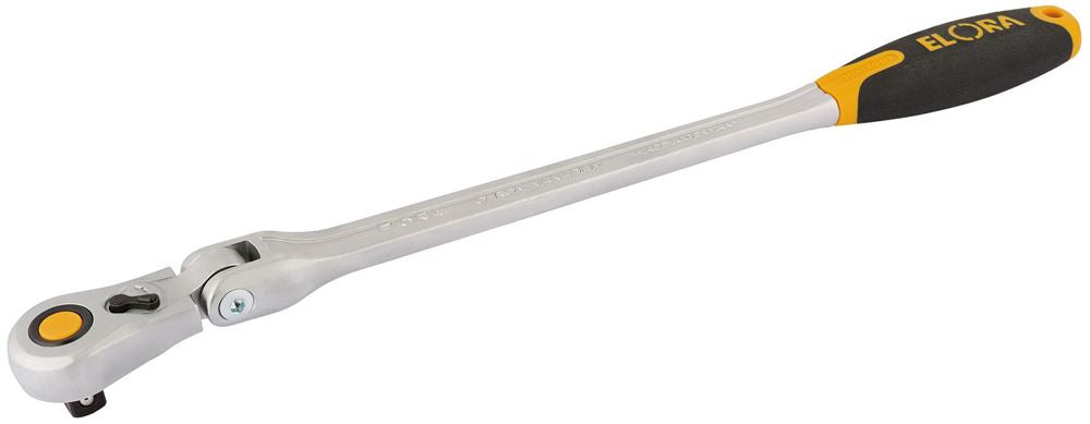 Draper QUICK RELEASE RATCHET 1/2 DR. 58752 1/2" Sq. Dr. Extra Long Quick Release Soft Grip Ratchet with Flexible Head