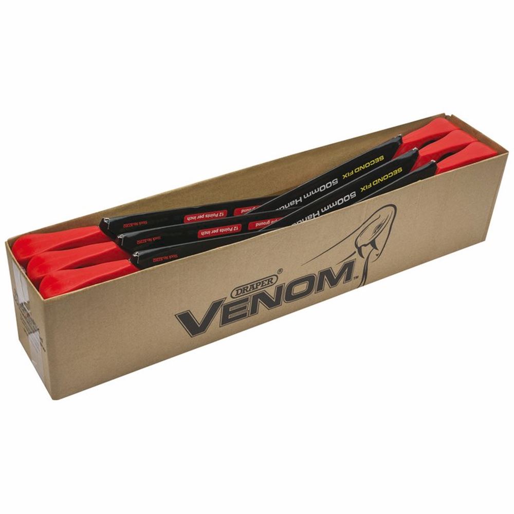 Draper VENOM 500MM 12PPI HP HAND SAW 82202 Second Fix Triple Ground Handsaws