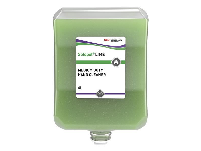 SCJ Solopol  Lime Medium/Heavy-Duty Hand Wash Cartridge 4 litre
