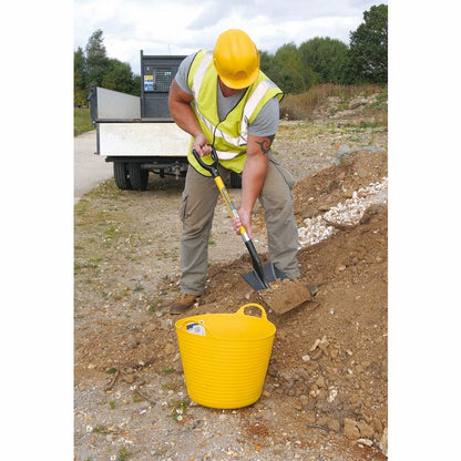 Draper SHOVEL SQ.MOUTH F/G HANDLE 57567 Square Mouth Builders Shovel with Fibreglass Shaft