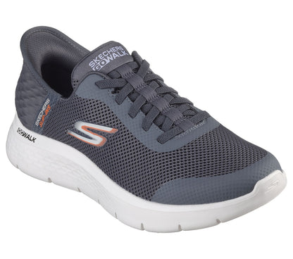 Skechers Slip-Ins - Go Walk Flex Mens Shoe | Grey/White | sz 6