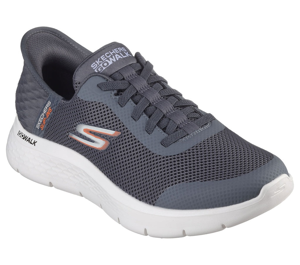 Skechers Slip-Ins - Go Walk Flex Mens Shoe | Grey/White | sz 7