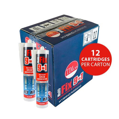 TIMCO 9in1 Instant Grab Adhesive CLR Clear 290ml Pack 1.0